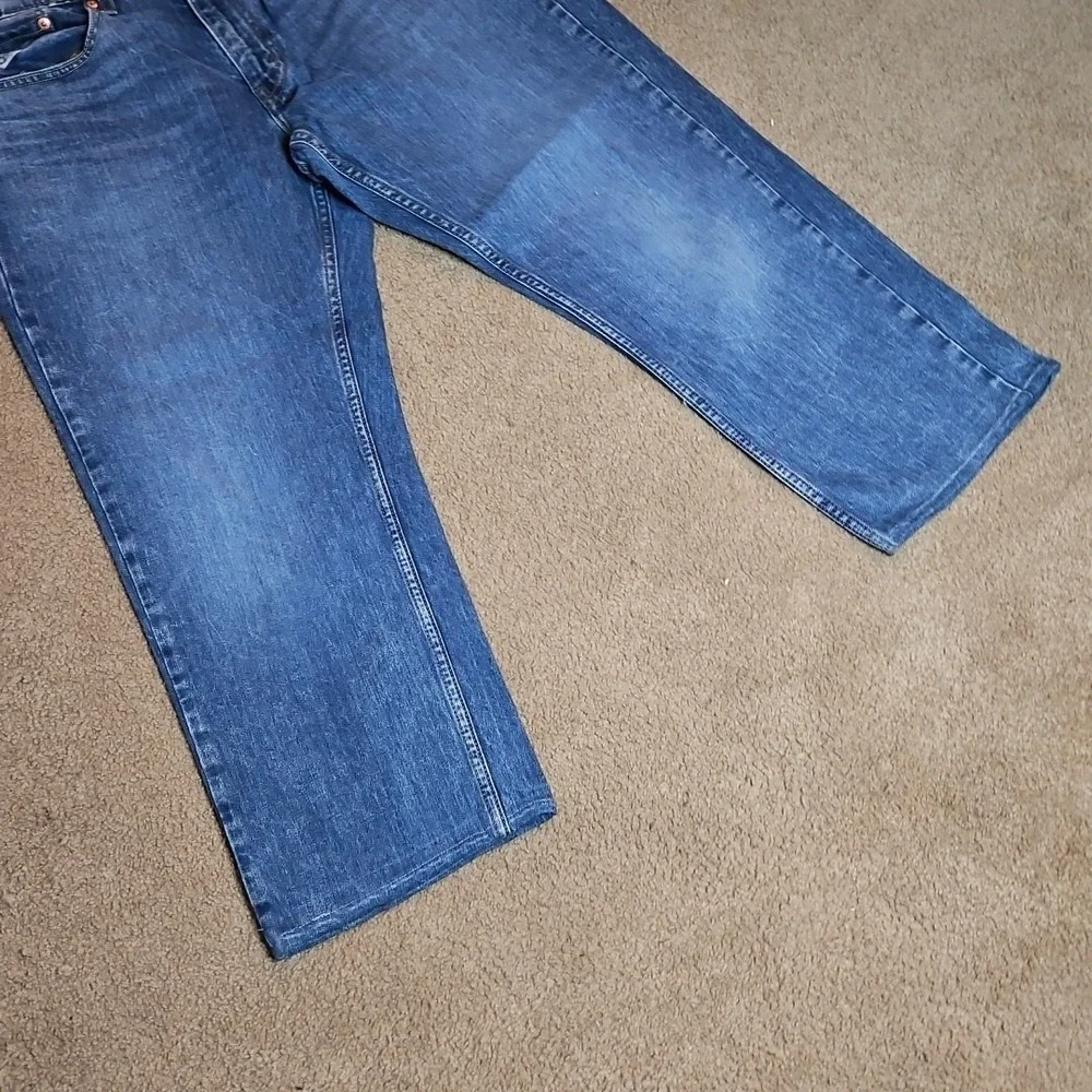 Levi's Denim Jeans 559 34x30 Straight Fit Medium Wash Zip Mid Rise Cotton